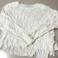 メッシュニット ホワイト