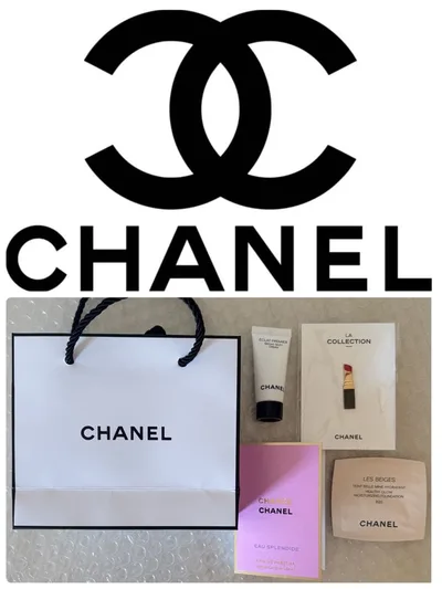 CHANELシャネル 化粧品のサンプル、ピンバッジ等