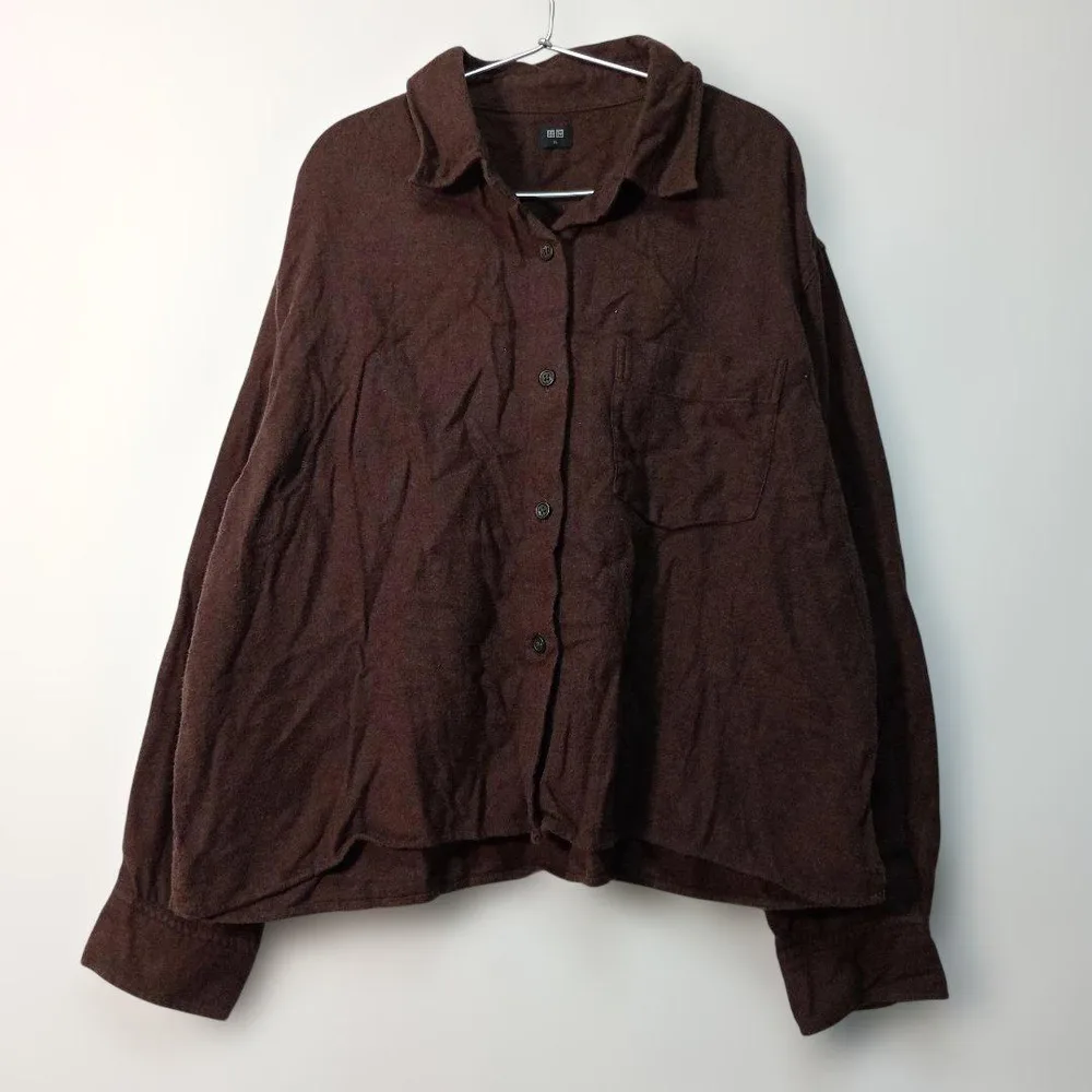 美品✨️ UNIQLO ユニクロ フラネルボクシーシャツ XL