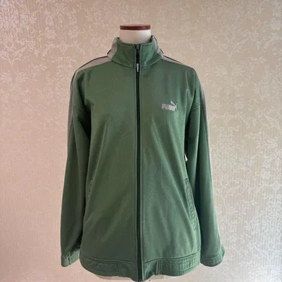 PUMA トラックジャケット グリーン S