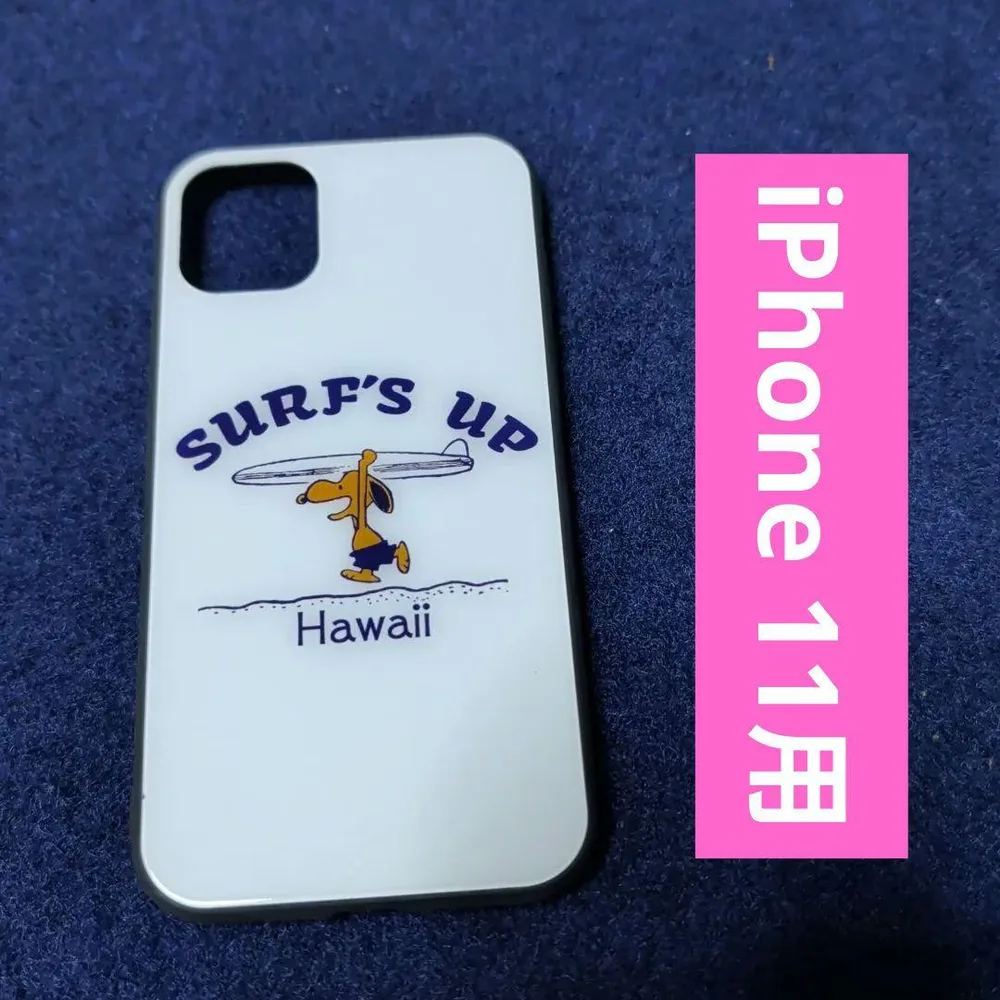 新品 iPhone 11 スマホケース スヌーピー ハワイ サーフィン