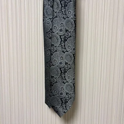 美品 GIORGIO JANZEN ネクタイ グレー系 総柄