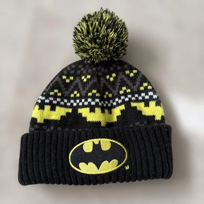 BATMAN ニット帽 ビーニー ポンポン付き キッズ H&M