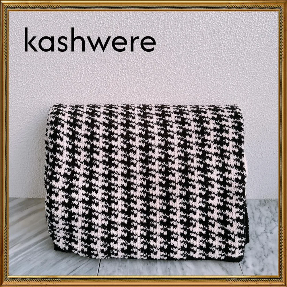 KASHWERE カシウエア 千鳥格子柄 ブランケット Houndstooth