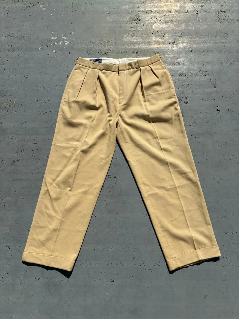 Polo by Ralph Lauren 2タックスラックス 38/30ベージュ