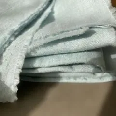 水色のリネン100% 幅140×長さ150