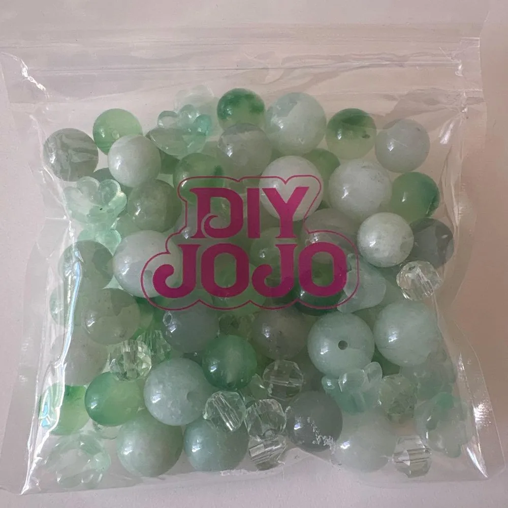 DIY JOJO グリーン系ミックスビーズセット