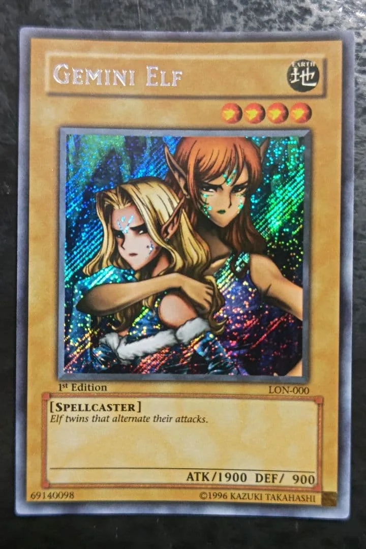 遊戯王 ヂェミナイ・エルフ 旧アジア版 シークレットレア
