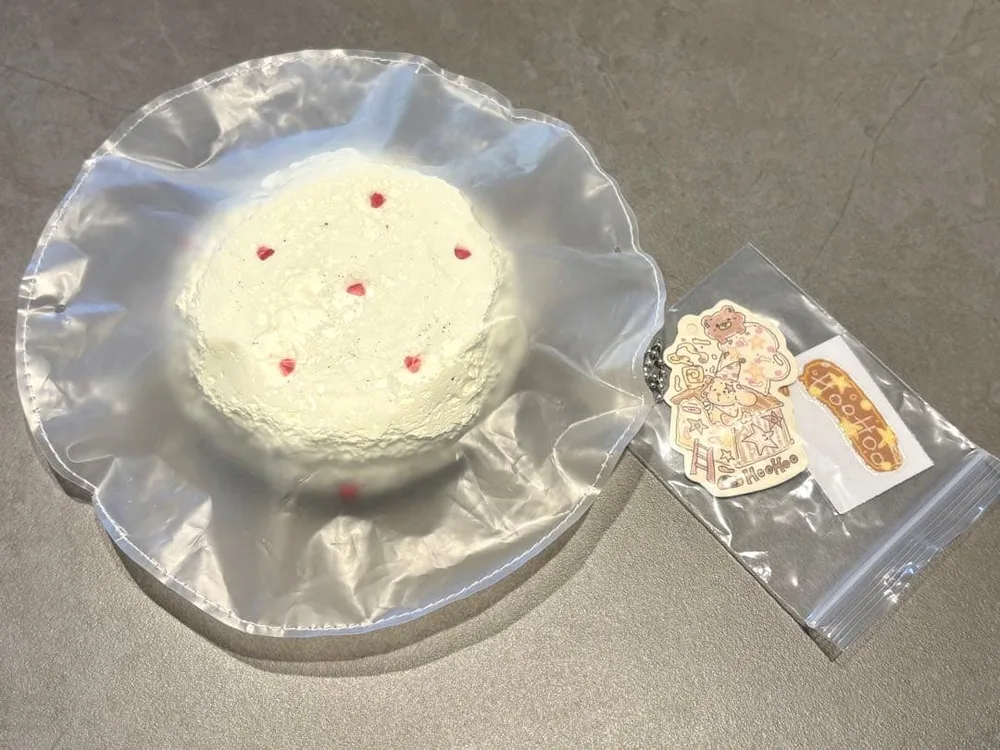 HooHoo ミルクケーキクレイ マット袋 大きめ スクイーズ