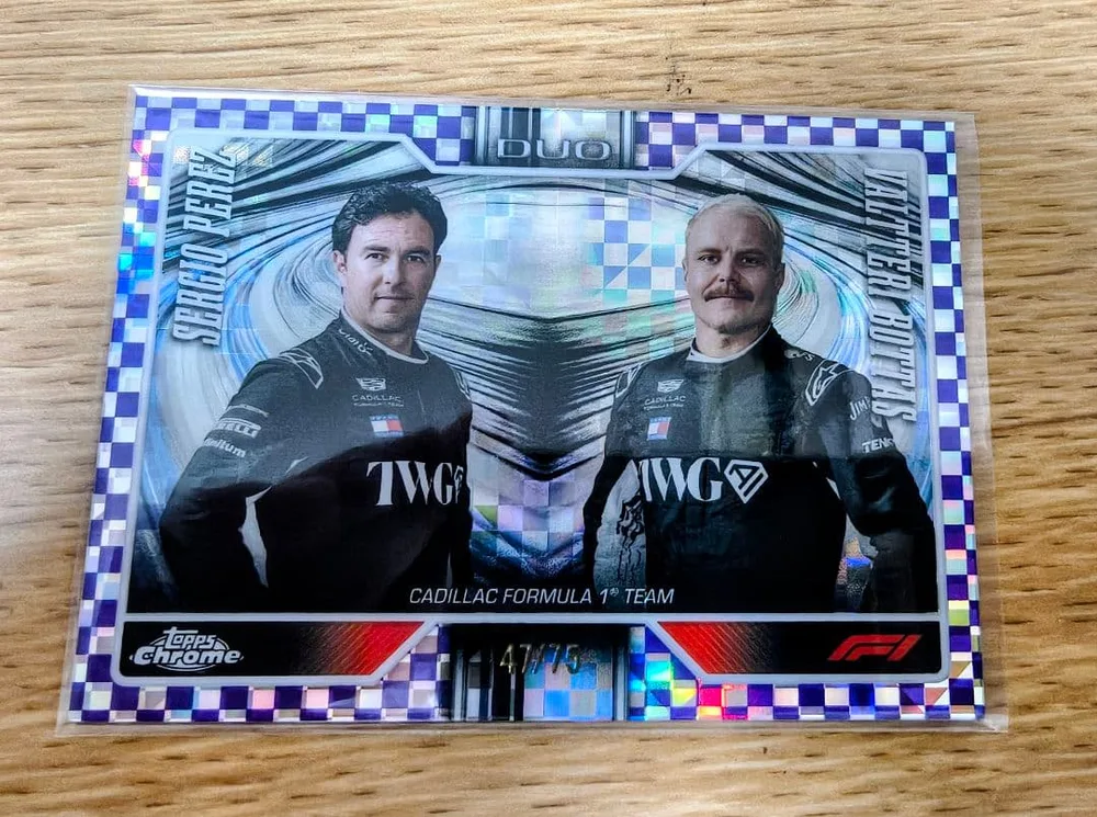 Topps Chrome F1 2026 Perez Bottas /75