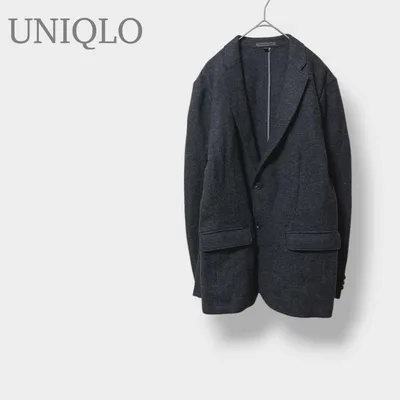 【UNIQLOユニクロ】ウール テーラードジャケット 2ボタン メンズ M