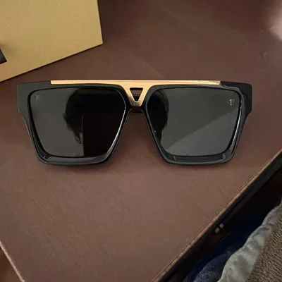 Louis Vuitton サングラス メンズ ブラック ゴールド