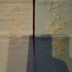 半襟 2枚セット 刺繍入り