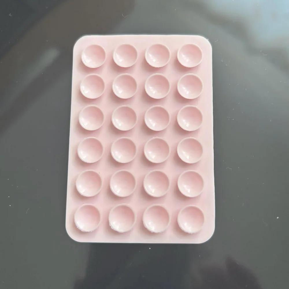薄ピンク シリコン スマホスタンド