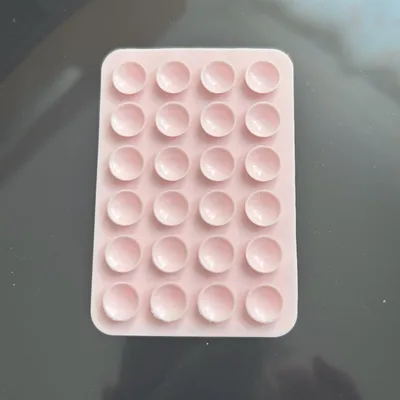 薄ピンク シリコン スマホスタンド