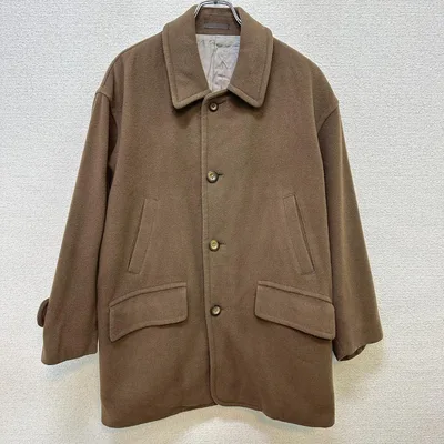 90sヴィンテージ バーバリー ウールコート M ブラウン 茶 ジャケット 古着