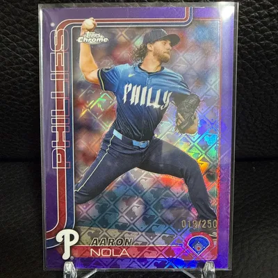 Aaron Nola 2025 Topps LogoFractor /250