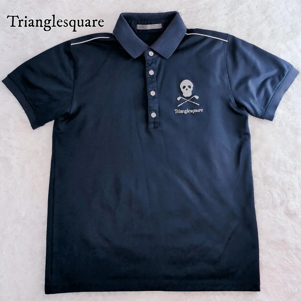 良品✨ Trianglesquare トライアングルスクエア スカル ポロ M