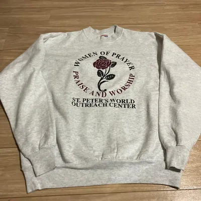 90s Hanes スウェット トレーナー グレー プリント XL