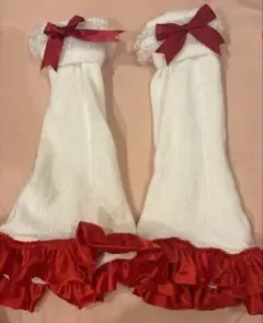 レッグウォーマー リボン フリル アイドル衣装