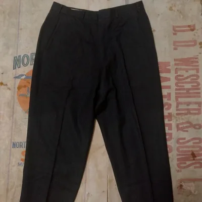 60s vintage スラックス パンツ ブラック 黒 ウール USA製
