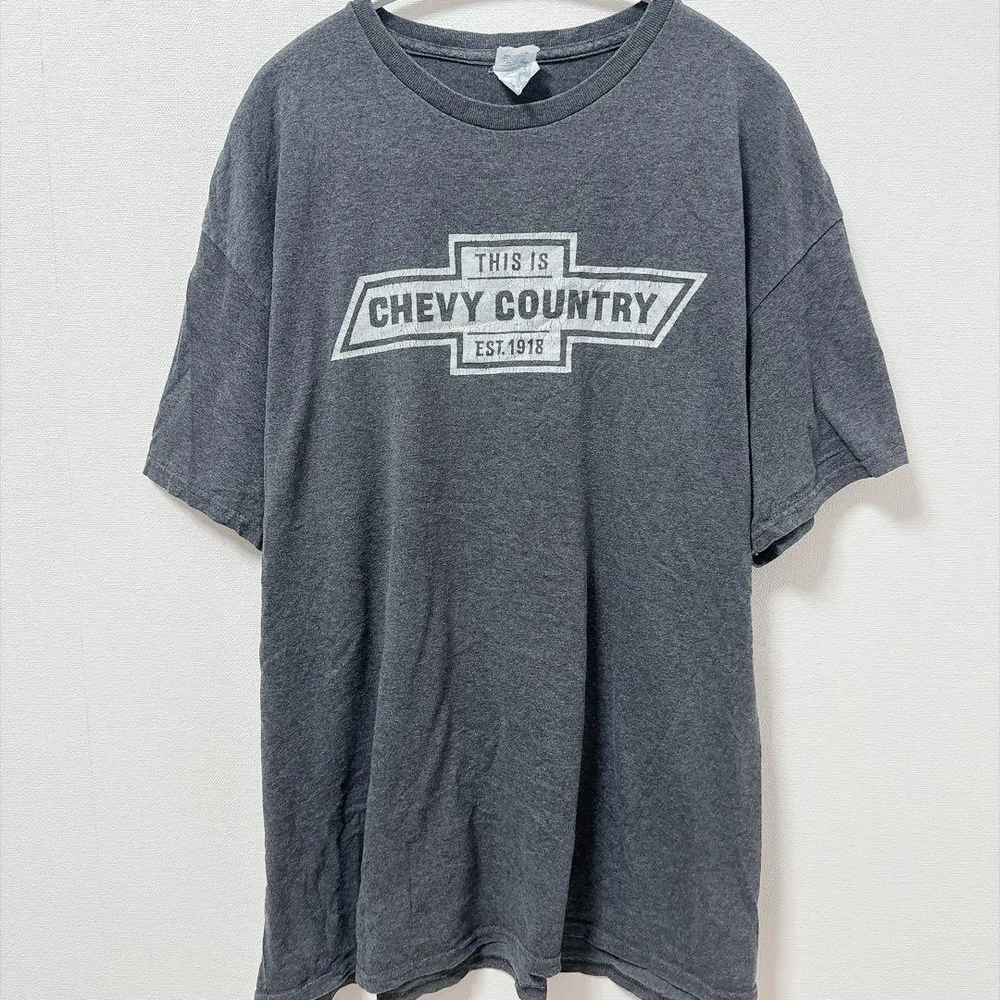 デルタ 半袖 Tシャツ クルーネック ロゴ XL 灰 綿 休日 グレー プリント