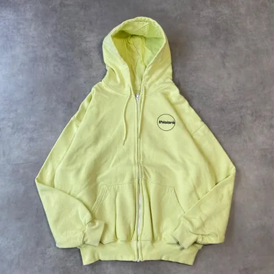 thisisneverthat ネバザ パーカー ジップ L 黄 黒 12704