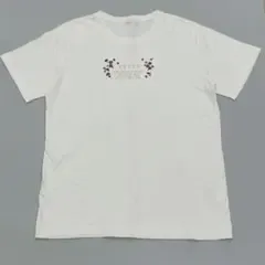 ケティ ホワイト フラワープリント Tシャツ 【M】 コットン100%