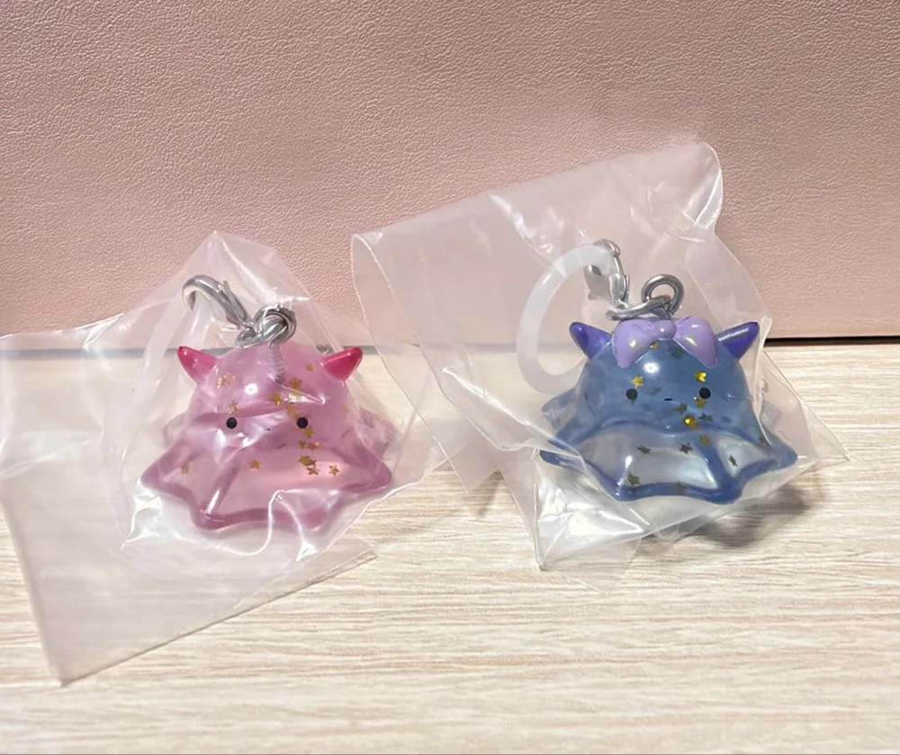めんだこ ゆらゆらマーカー メンダコ めじるし ガチャ ピンク ブルー