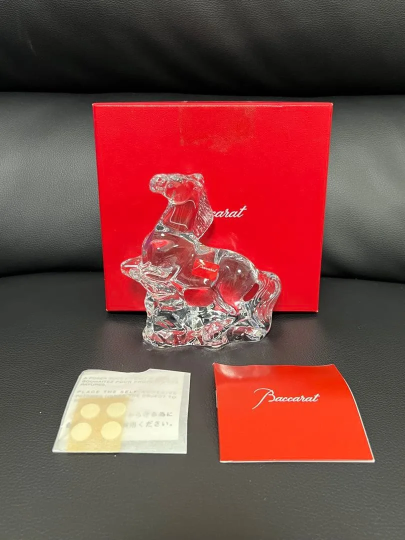 Baccarat バカラ 干支 馬 午 フィギュリン 箱付