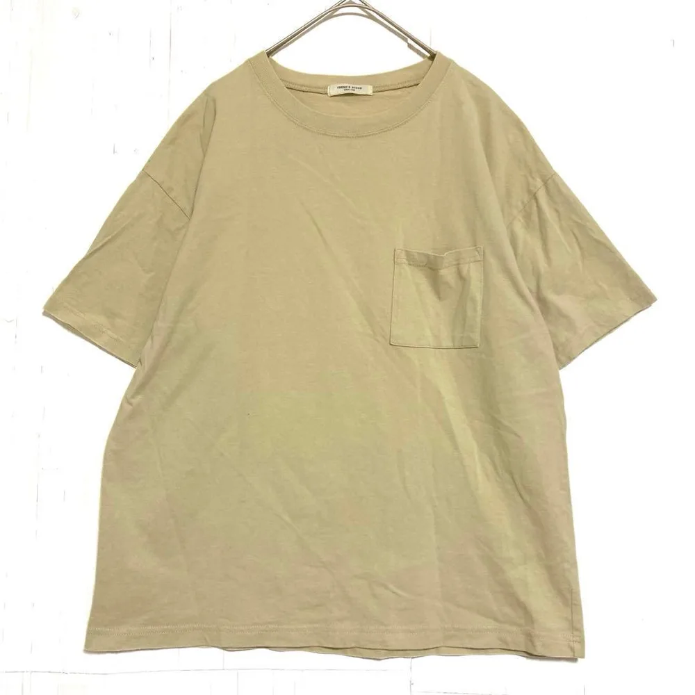フリークスストア ヘビーウエイト ポケットTシャツ ライトベージュ F