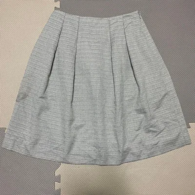 & by P&D アンドバイピーアンドディーひざ丈スカート M グレー