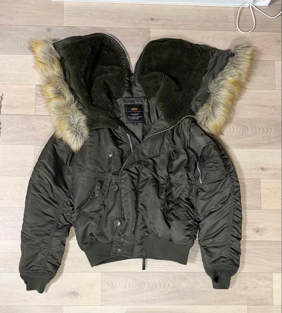 美品 ALPHA INDUSTRIES N-2B フライトジャケット 短丈