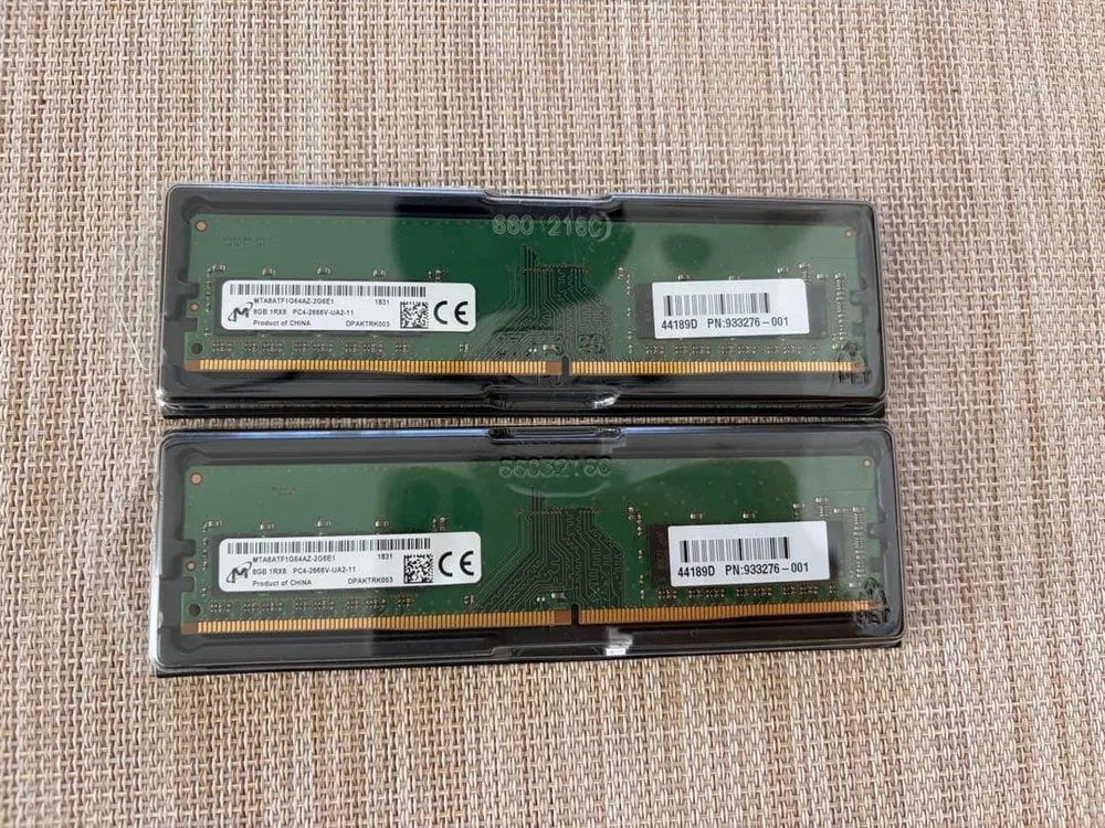 DDR4 PC4-2666V 8GB×2枚 16GB Micron