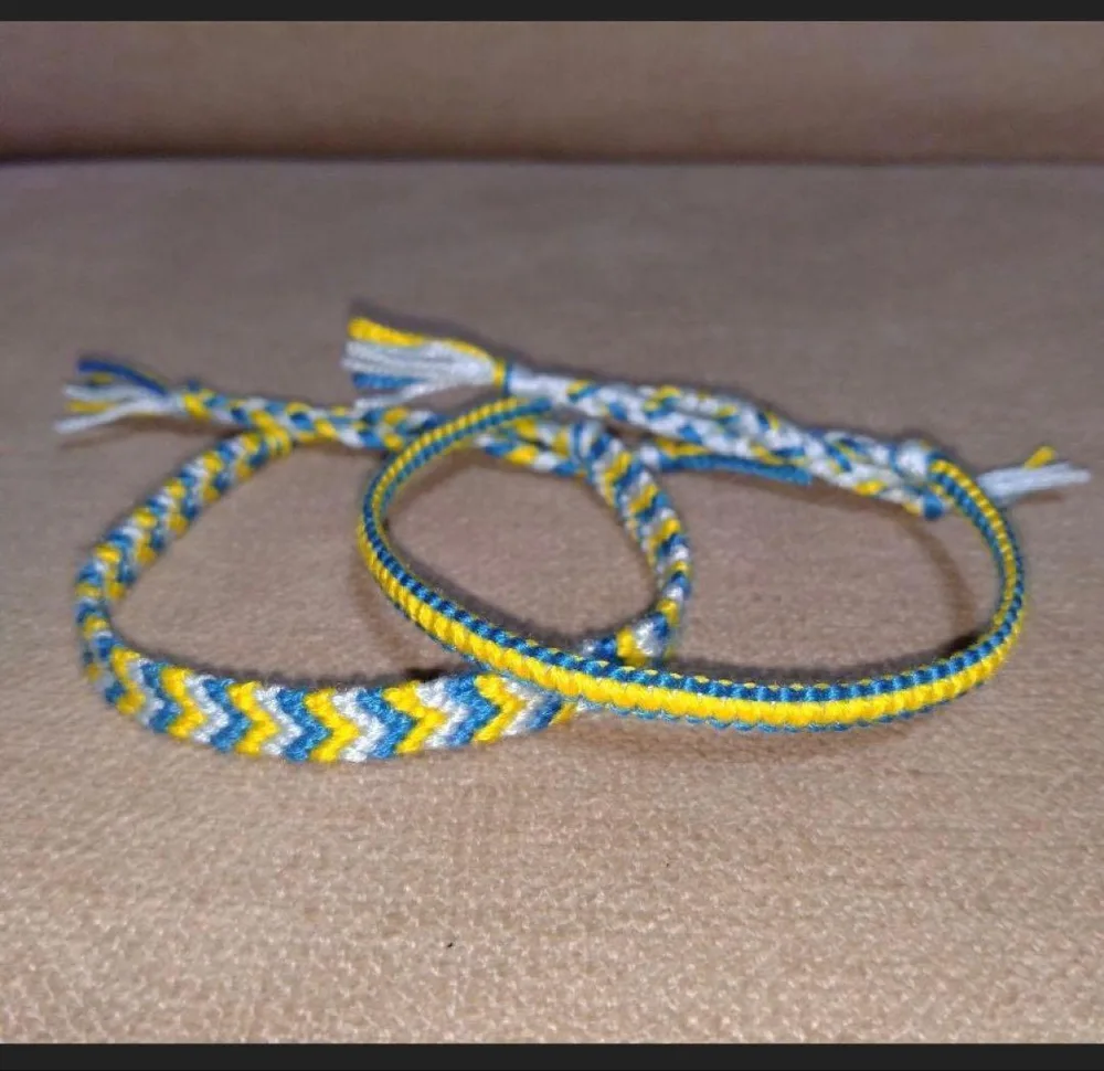 ミサンガ 2本セット ハンドメイド カラフル