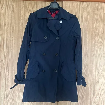 TOMMY HILFIGER ネイビー トレンチコート S