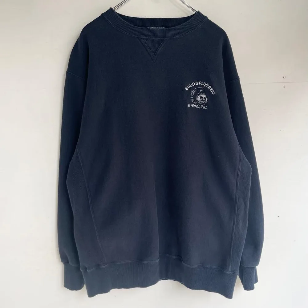 90s アメリカ製 刺繍スウェット ヴィンテージ 古着 リバース US アメカジ