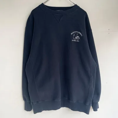 90s アメリカ製 刺繍スウェット ヴィンテージ 古着 リバース US アメカジ