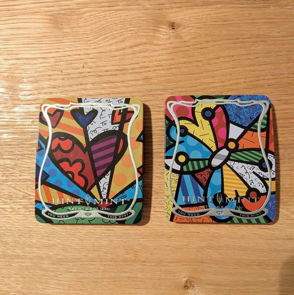hint mint 空き缶 Romero Britto