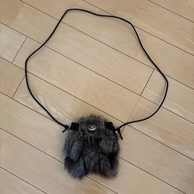 ファー ショルダーバッグ 巾着型