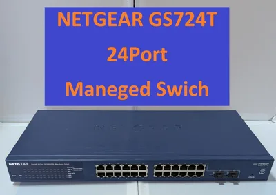 NETGEAR 24ポート スイッチングハブ GS724T