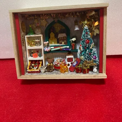 クリスマス ミニチュア ドールハウス ハンドメイド