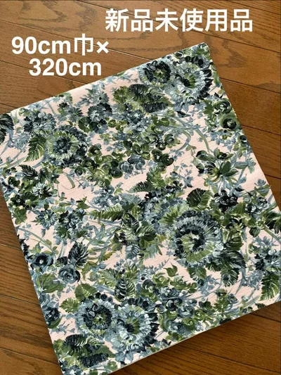 【新品未使用品】花柄 生地 90cm×320cm ハンドメイド 手芸用