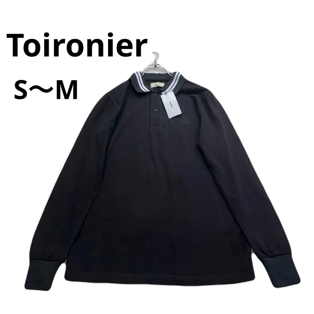 新品未使用 Toironier ポロシャツ ブラック ライン入り