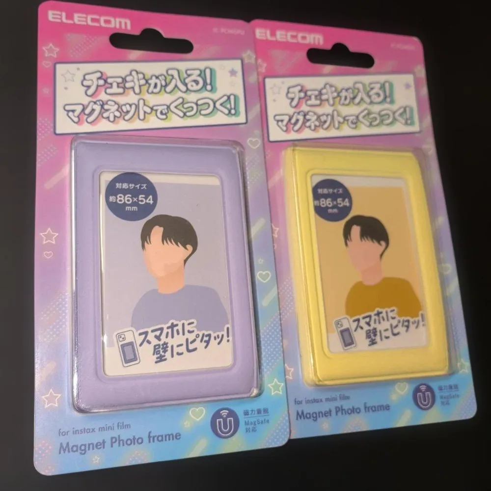 【2個セット】チェキ用 マグネットフォトフレーム