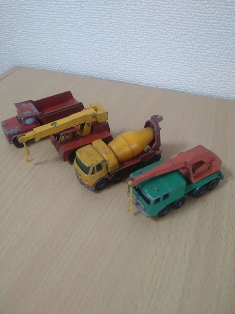 【当時物レズニー社】1960年代英国製マッチボックス働く車特選4台セット