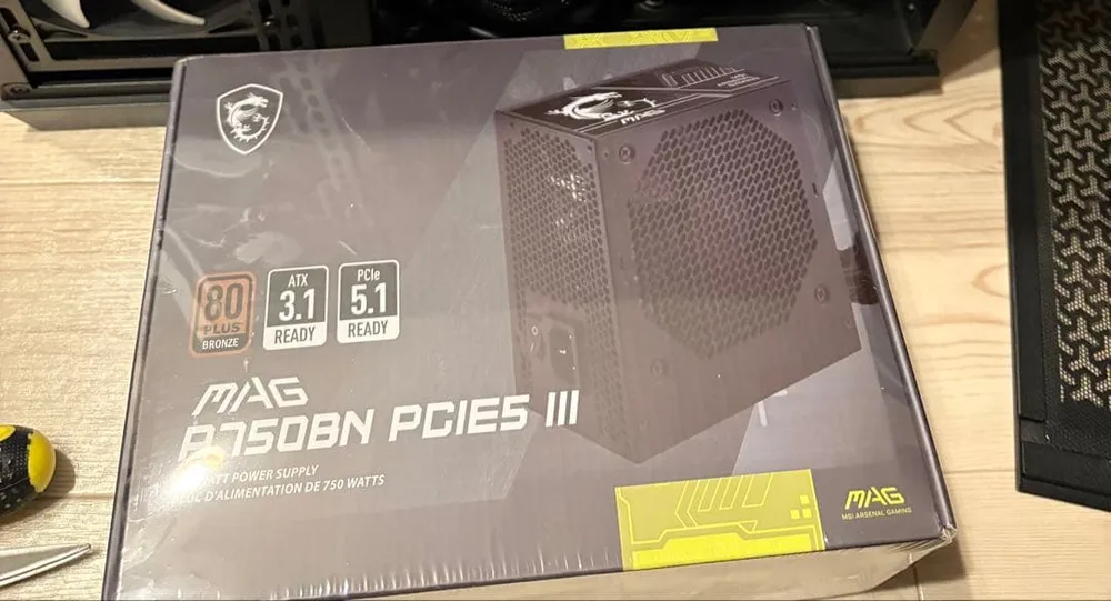 【購入明細付】MSI MAG A750BN PCIE5 III PC電源ユニット