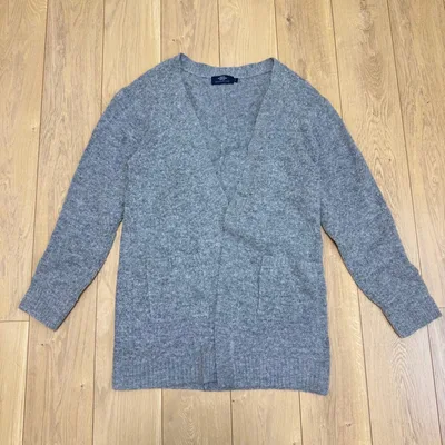 RAGEBLUE レイジブルー Vネック ニットカーディガン グレー L