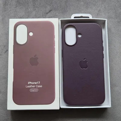 iPhone17 ダークチェリー レザーケース カバー 純正互換品 ⑩