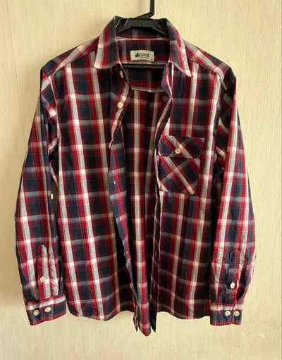 【最終価格】ロゴス 長袖チェックシャツ メンズ M